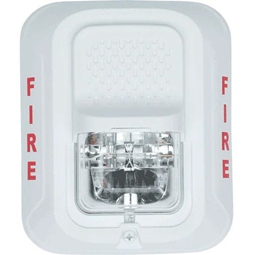 System Sensor SWL smoke detector with mounting base, black plastic housing, and wiring terminals for safety installation.