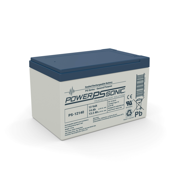 Power Sonic PS-12140 fire alarm sensor with system sensor ULC-ZNAC label, mounted on ceiling with wiring visible.
