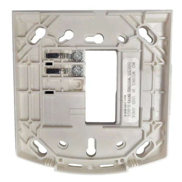 Simplex 49MP-AVVOWW fire alarm with white case and digital display, designed for residential and commercial safety.