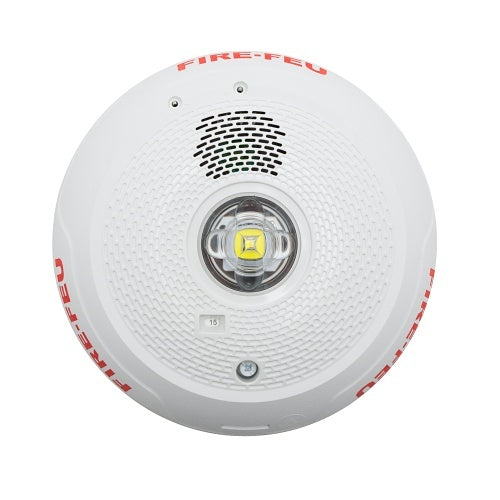 System Sensor PC2WLED-B 2-Wire Indoor Ceiling Mount Horn Strobe with LED, White