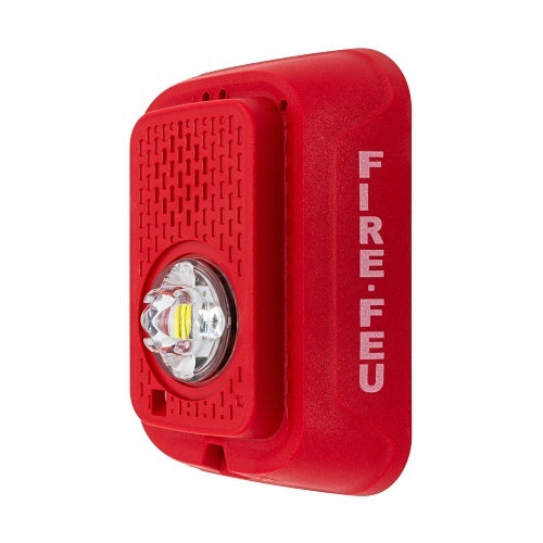 System Sensor SRLED-B Wall-Mount Strobe with LED, Bilingual Marking, Red