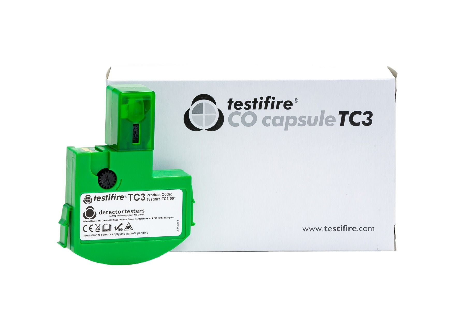 Detector Testers Replacement CO Capsule for Testifire - Pack of 6 (TC3-6PACK-001)