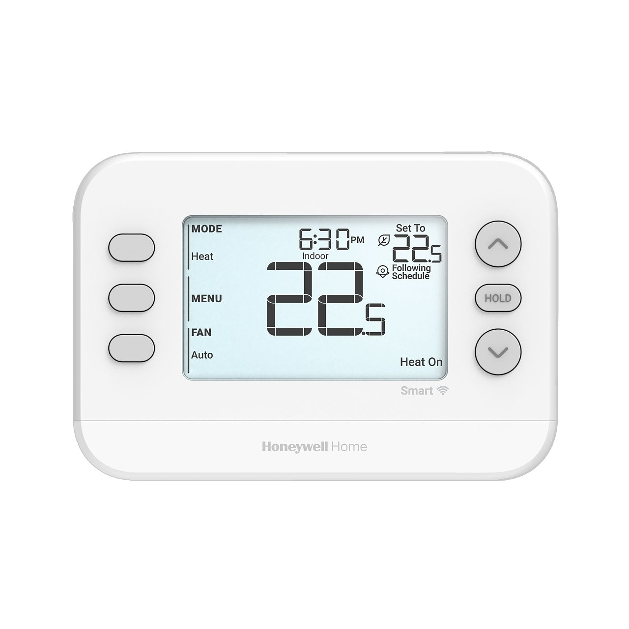 Resideo fire alarm sensor with ULC certification, mounted on wall, designed for home safety and smoke detection.