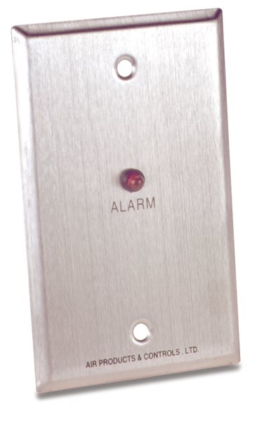 APC MS-RA fire alarm from Air Products and Controls, showing the compact device with indicator lights and control buttons.