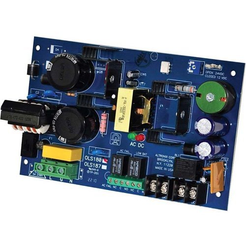 Altronix OLS180220 power supply unit with multiple output connectors, designed for security and access control systems.