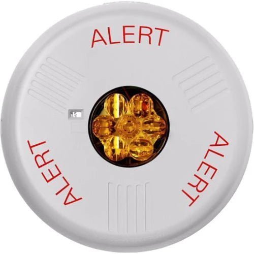 Eaton Wheelock ELSTWC-ALA alarm signaling device with wiring terminals, mounted on a panel for industrial security systems.