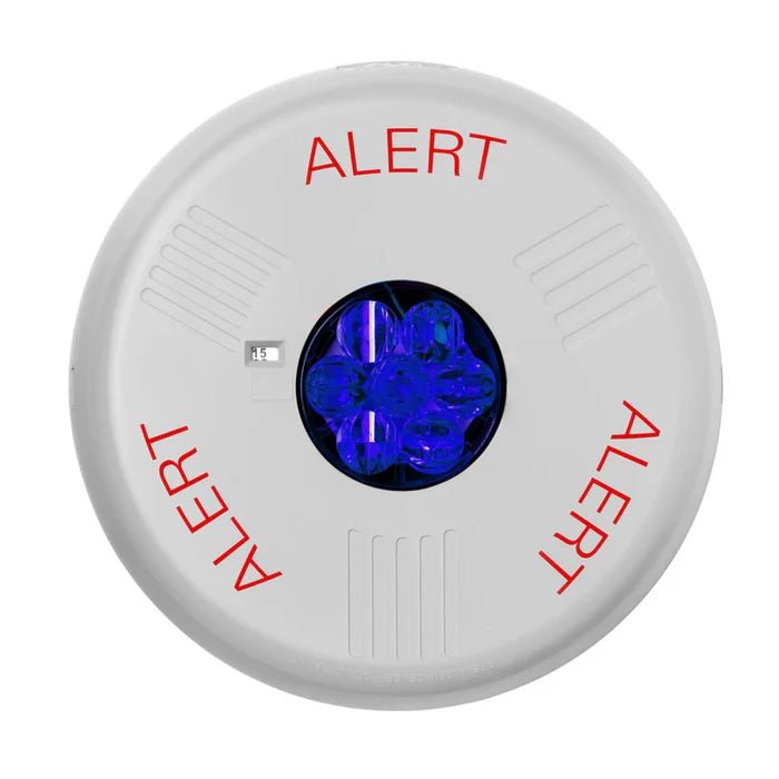 Eaton Wheelock ELSTWC-ALB alarm system with black cover and control panel, designed for security and access control applications