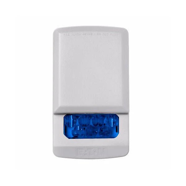 Eaton Wheelock ELSTWC-NB smart thermostat with digital display and control buttons, mounted on wall.