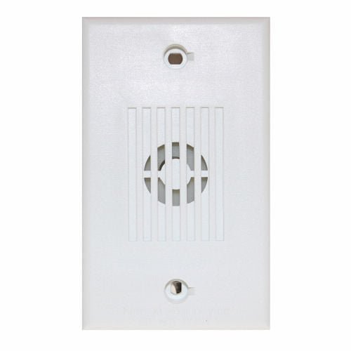 Eaton Wheelock MIZ-24S-W horn with metal mounting bracket and wiring terminals for emergency warning systems.