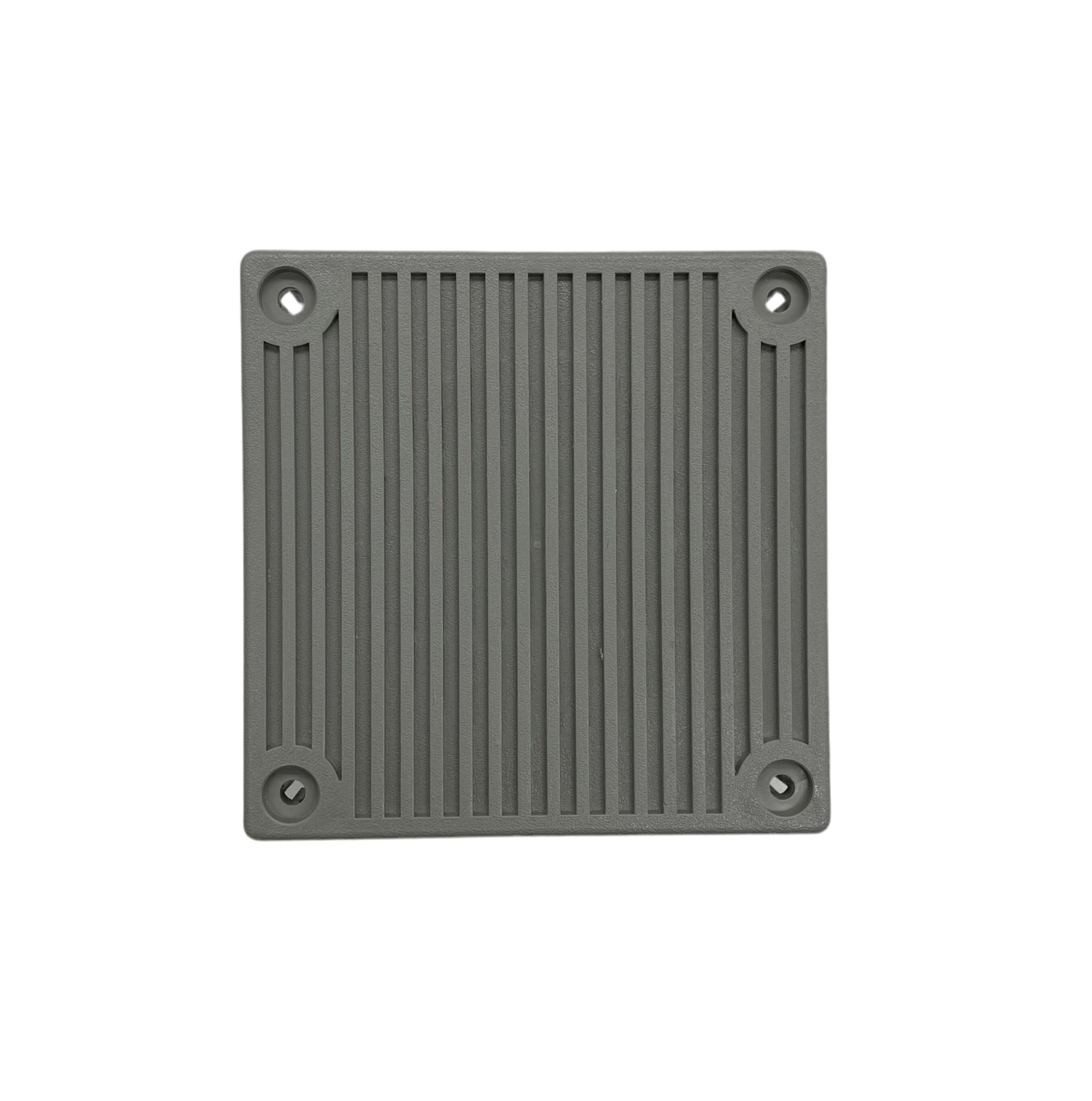 Eaton Wheelock MT4-115-S fire alarm with a red alarm horn and mounting hardware, designed for fire safety systems.