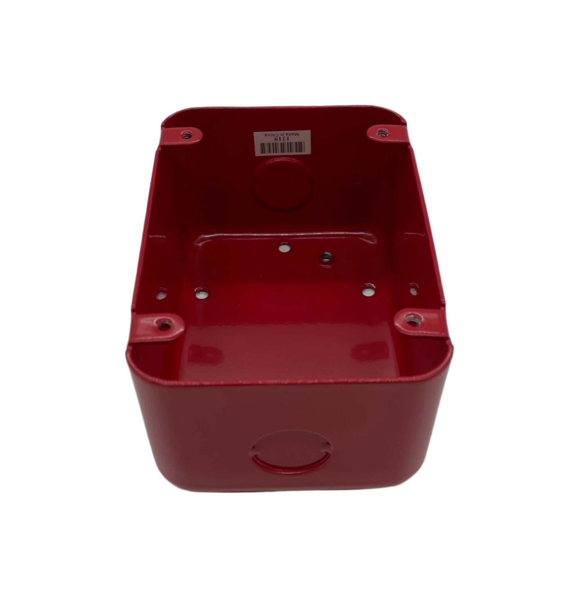 Eaton Wheelock MPS-ISB pull station for fire alarm systems, mounted on wall with clear label and safety glass cover.