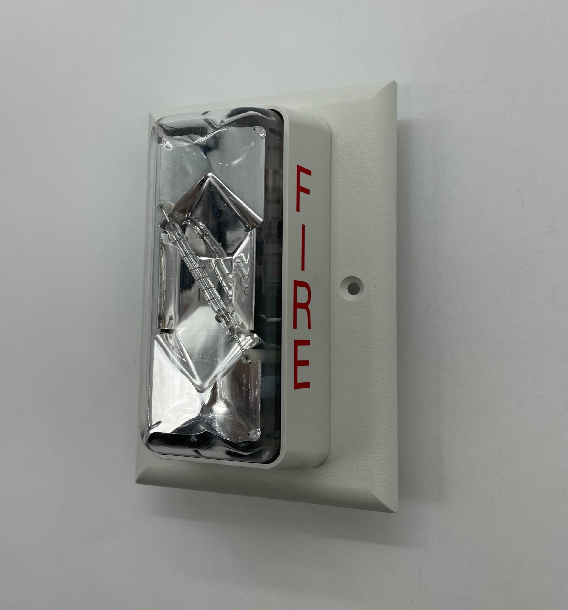 Edwards 203-8A-TW strobe light with multiple bulbs and wiring, mounted on a panel for industrial signaling or safety applications.