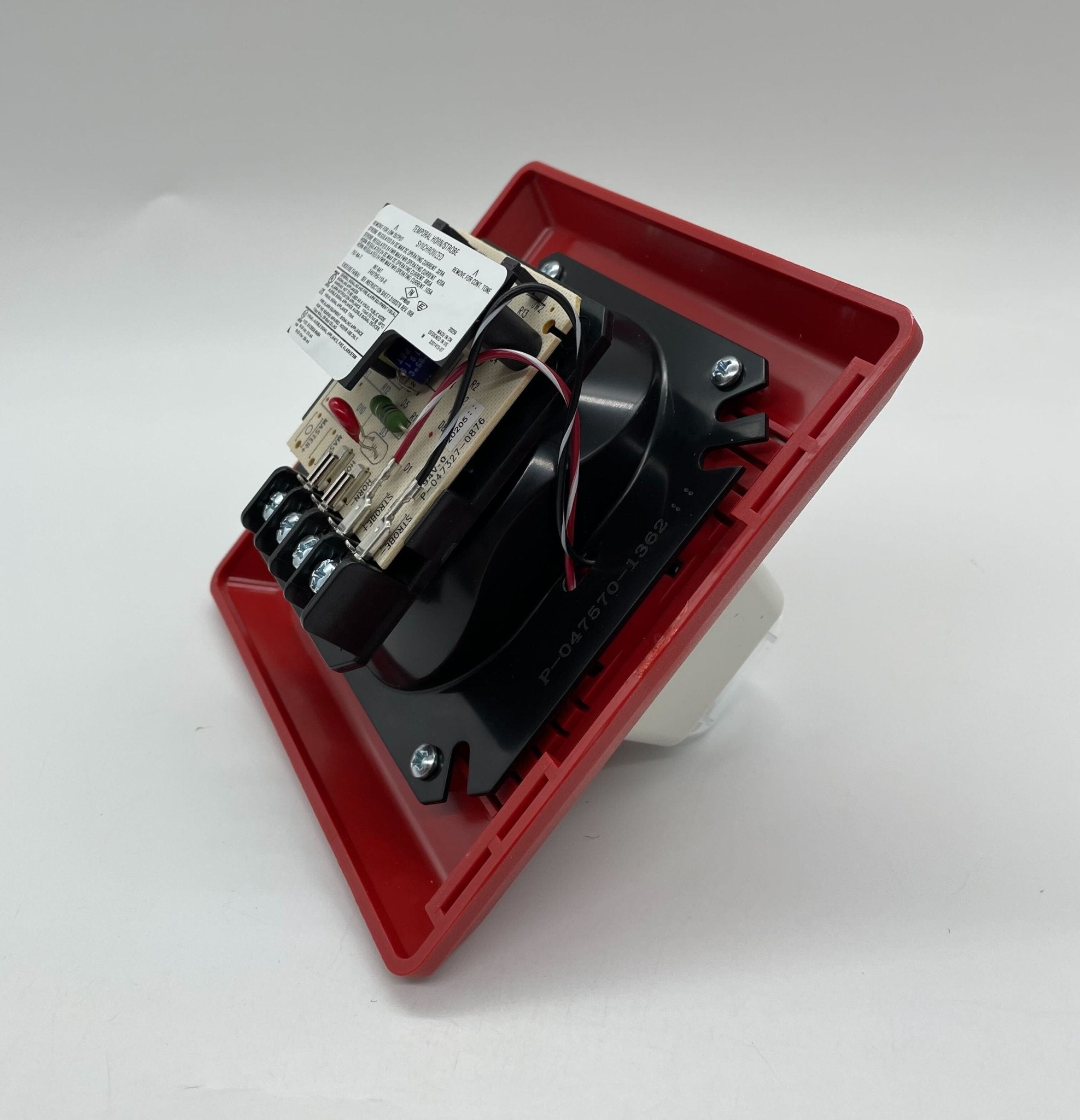 Edwards 2452THS-110-R strobe light with rugged housing, designed for industrial safety and signaling applications.