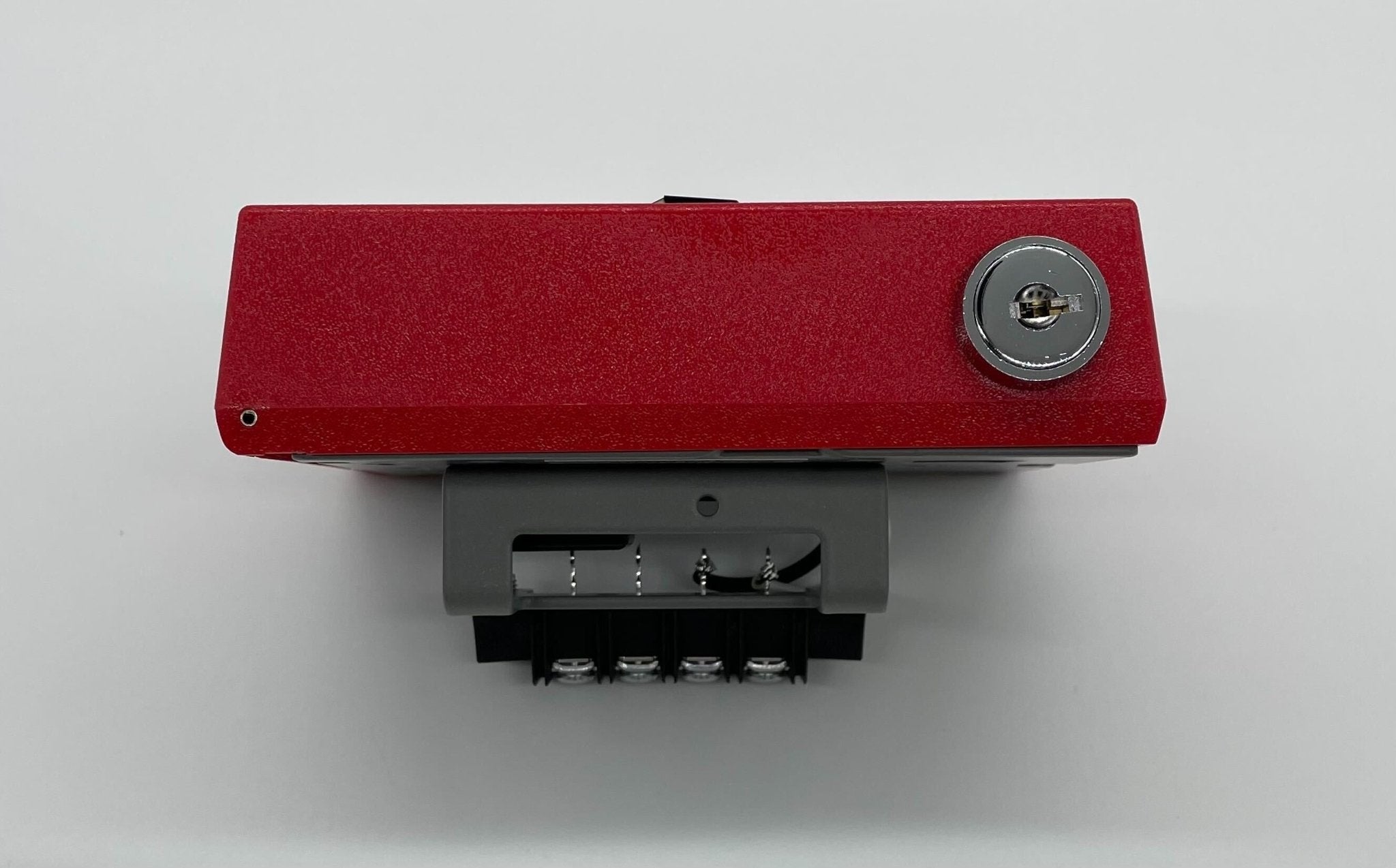 Edwards 278B-1120 fire alarm pull station mounted on wall with clear label and red color for emergency activation.