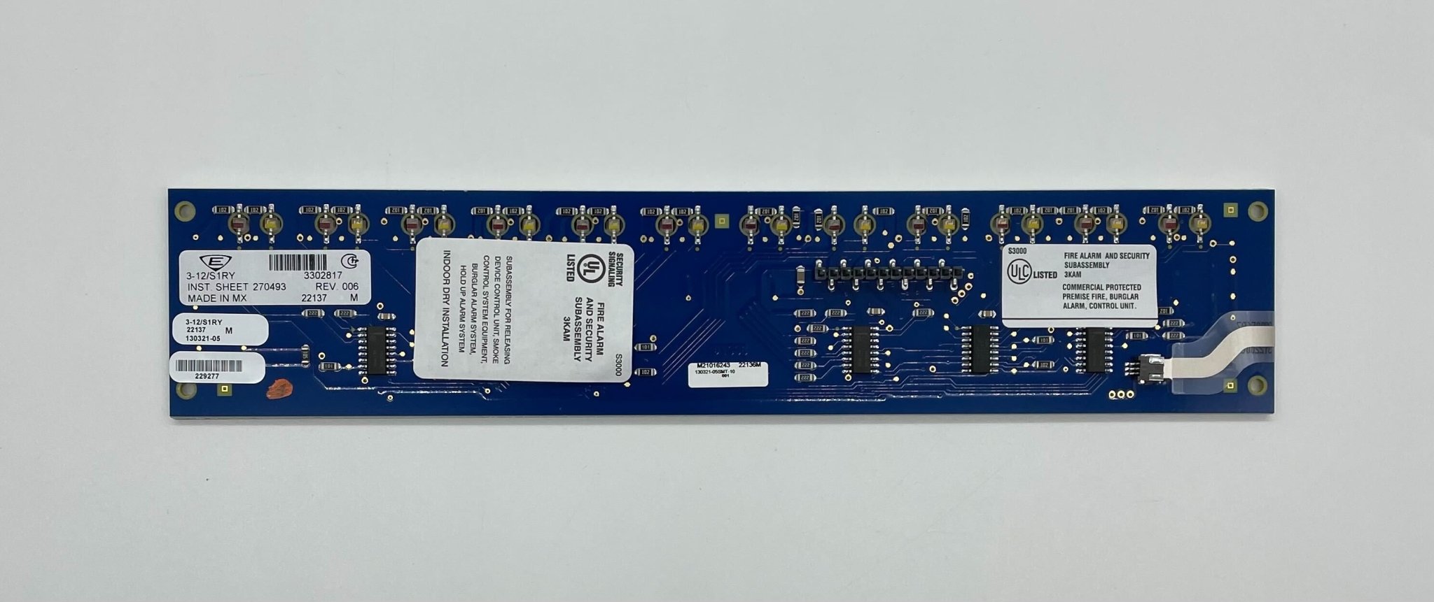 Edwards 3-12/S1RY modules by Edwards, featuring electronic components on a circuit board with connectors and wiring.