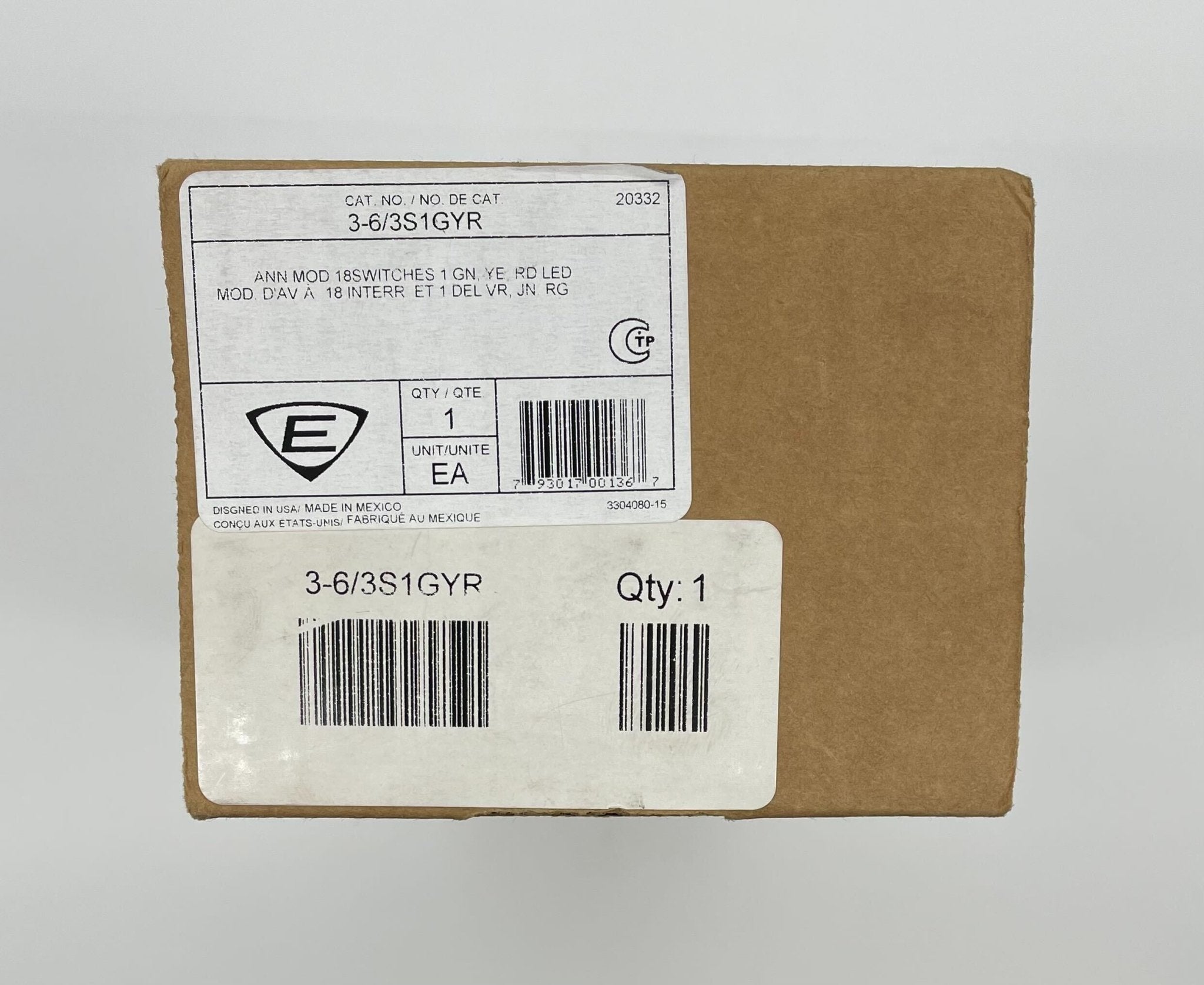 Edwards 3-6/3S1GYR module from Jem Systems Canada, industrial automation component with detailed connectors and labels