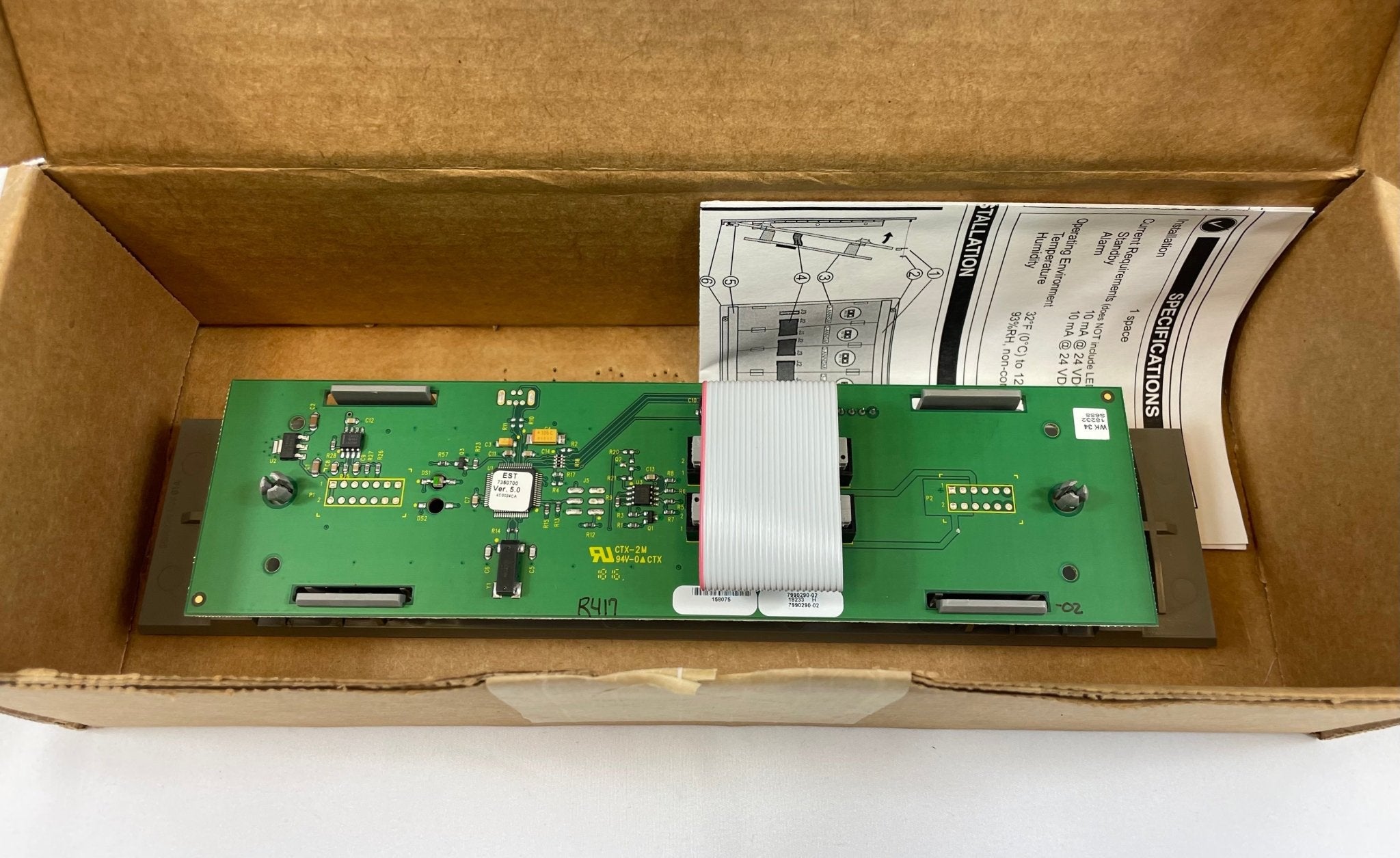 Edwards 3-ANNSM annunciator panel with multiple indicator lights and controls, used for alarm and system status monitoring.