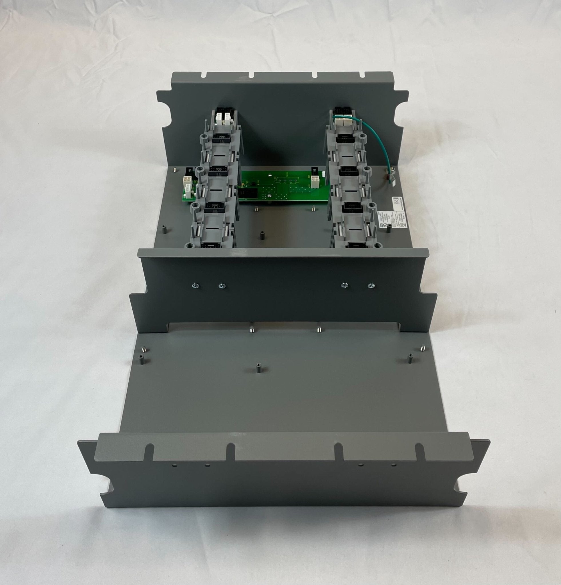 Edwards 3-CHASS4 chassis, industrial metal framework with mounting points, designed for equipment installation and support.