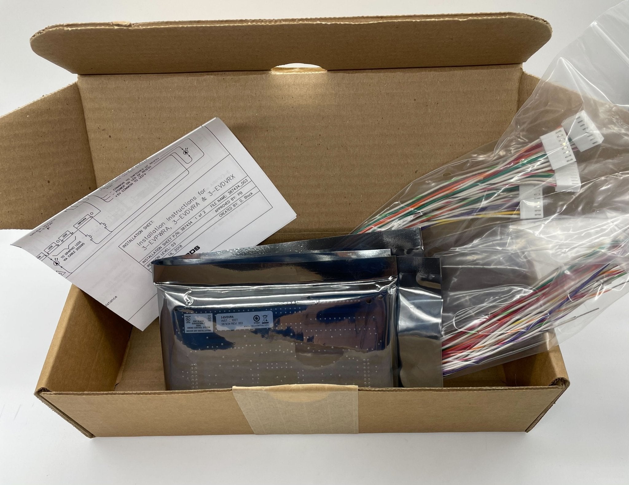 Edwards 3-EVDVRA modules from Jem Systems Canada, showing a set of electronic modules with connectors and circuit components.