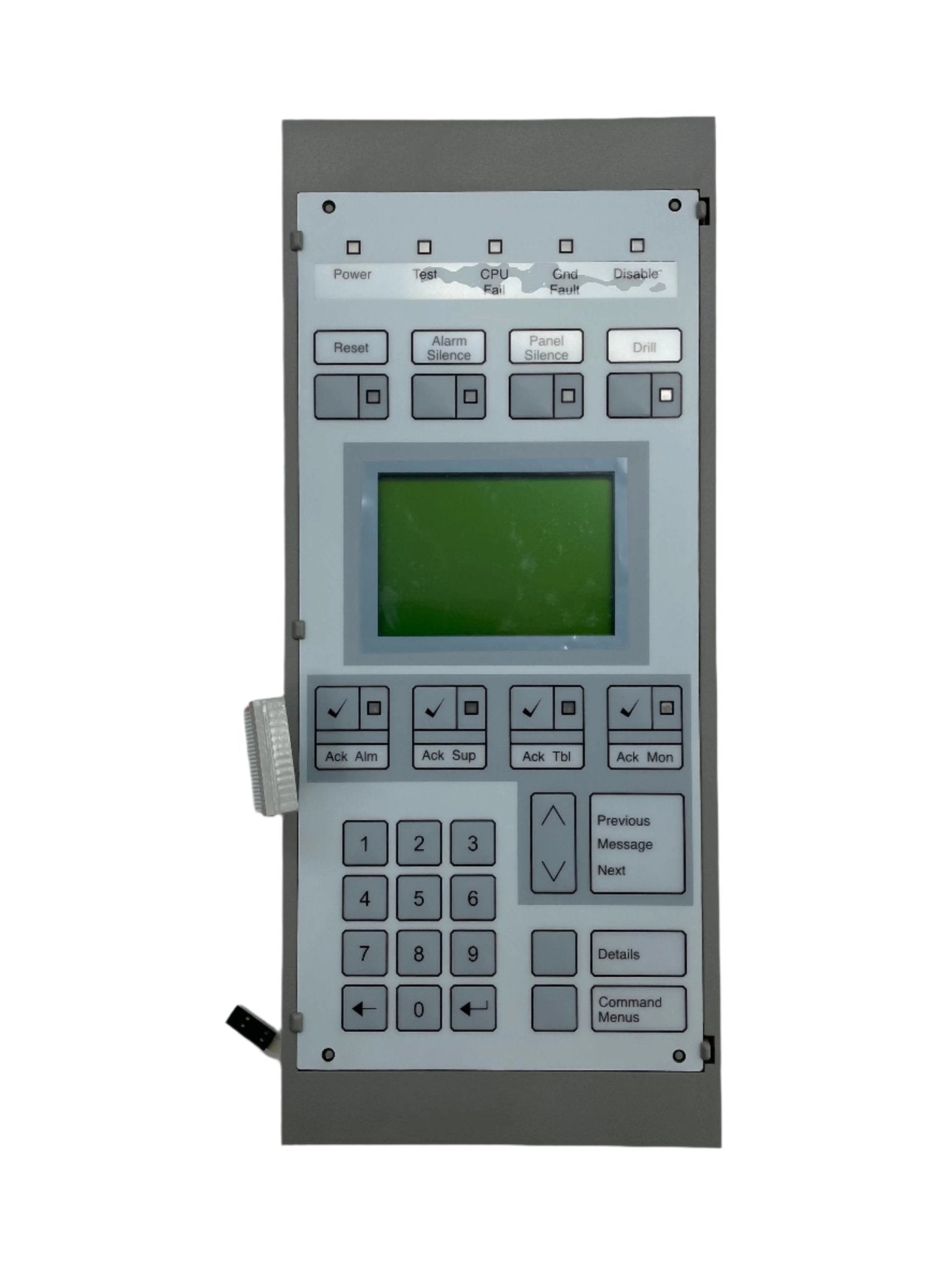 Edwards 3-LCD module by Edwards, showing a close-up of the control panel with three LCD screens and operational buttons.