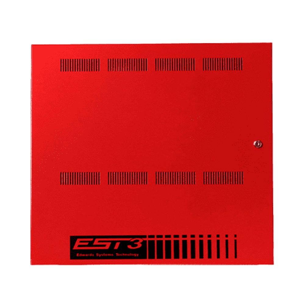 Edwards 3-RCC7R enclosure with metal housing and mounted components, designed for industrial control systems.