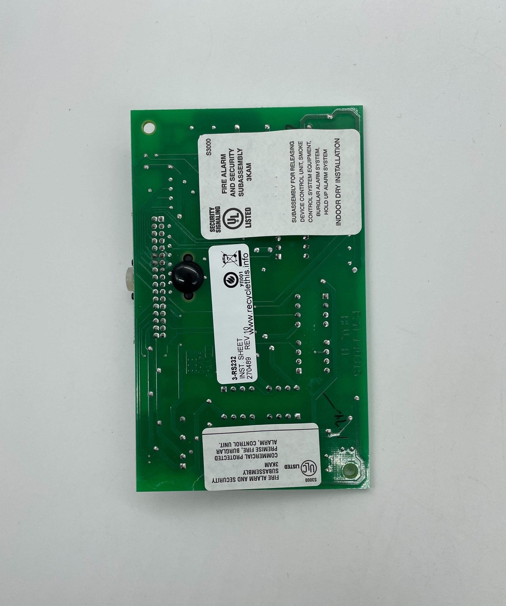 Edwards 3-RS232 fire alarm system component with wiring and interface for reliable fire safety monitoring.