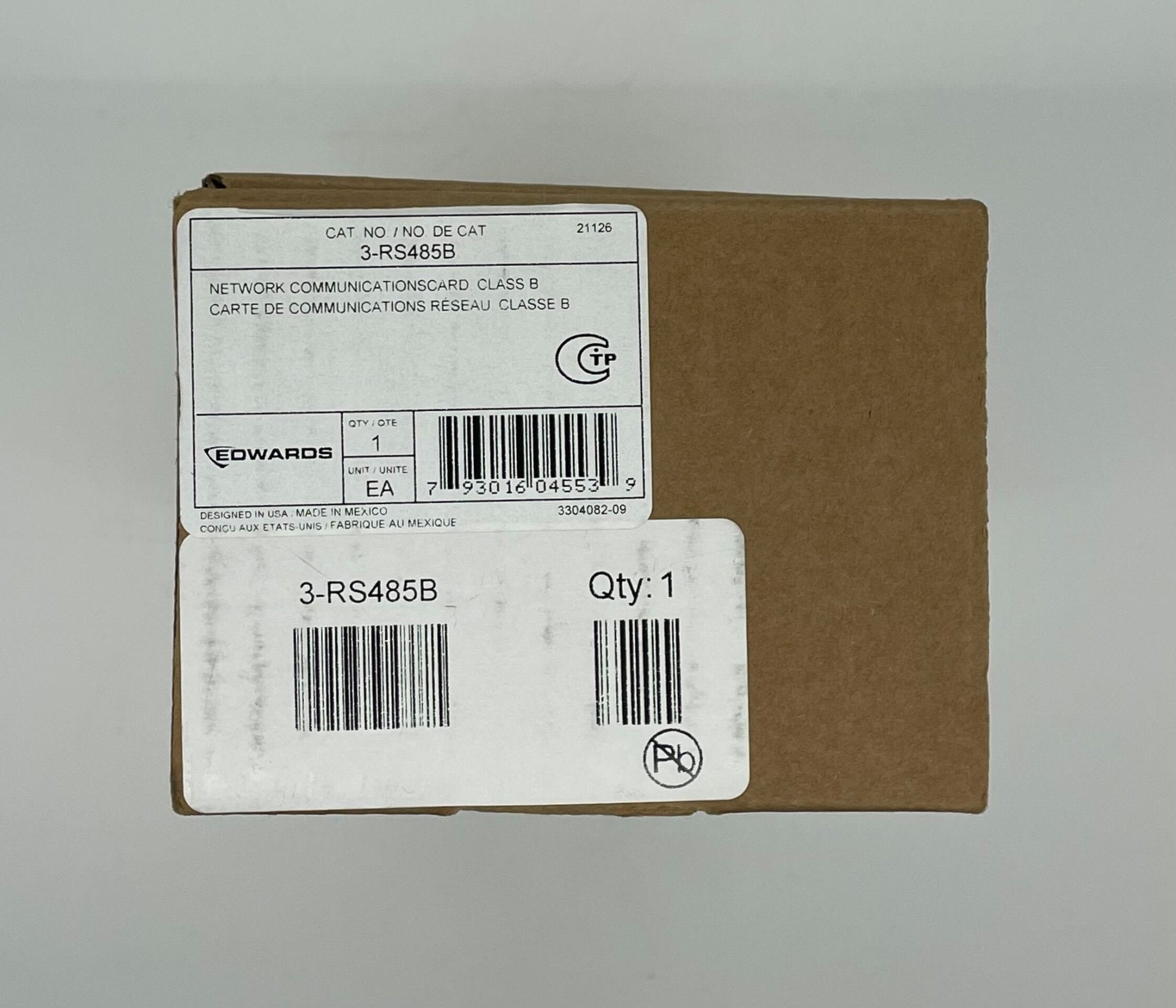 Edwards 3-RS485B fire alarm system with control panel and wiring, designed for building safety and emergency notification.