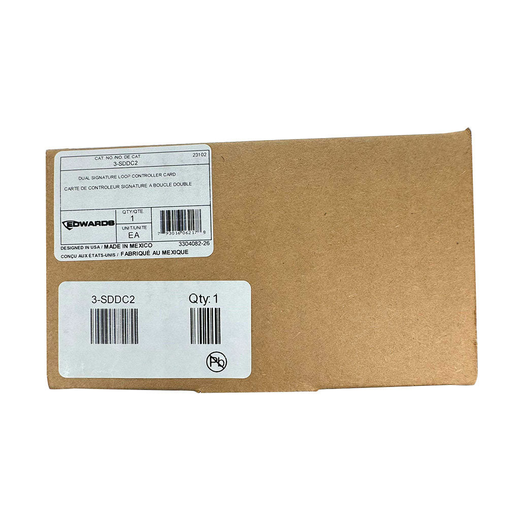 Edwards 3-SDDC2 fire alarm detector with electronic components and wiring, designed for building safety systems.