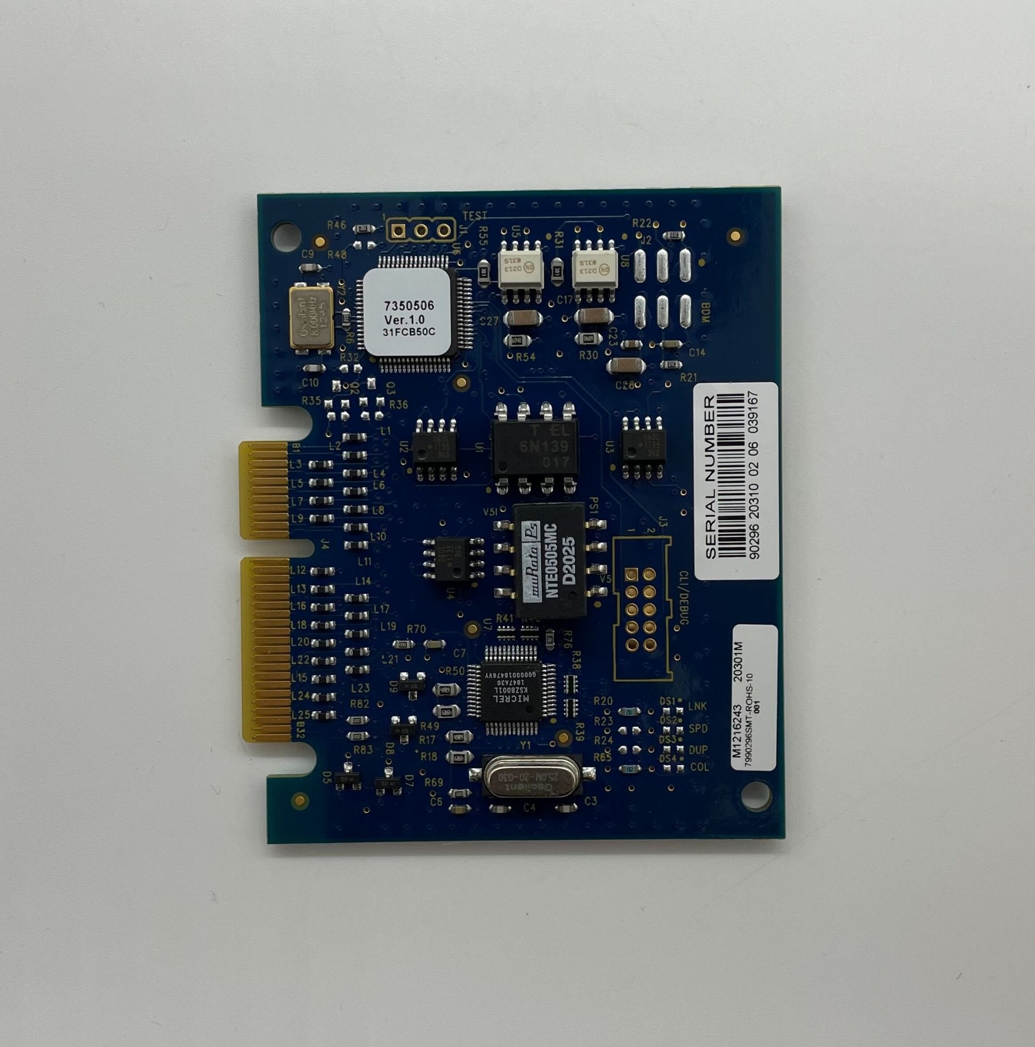 Edwards 3X-ETH3 fire alarm with digital display and mounting bracket, designed for safety and early smoke detection.