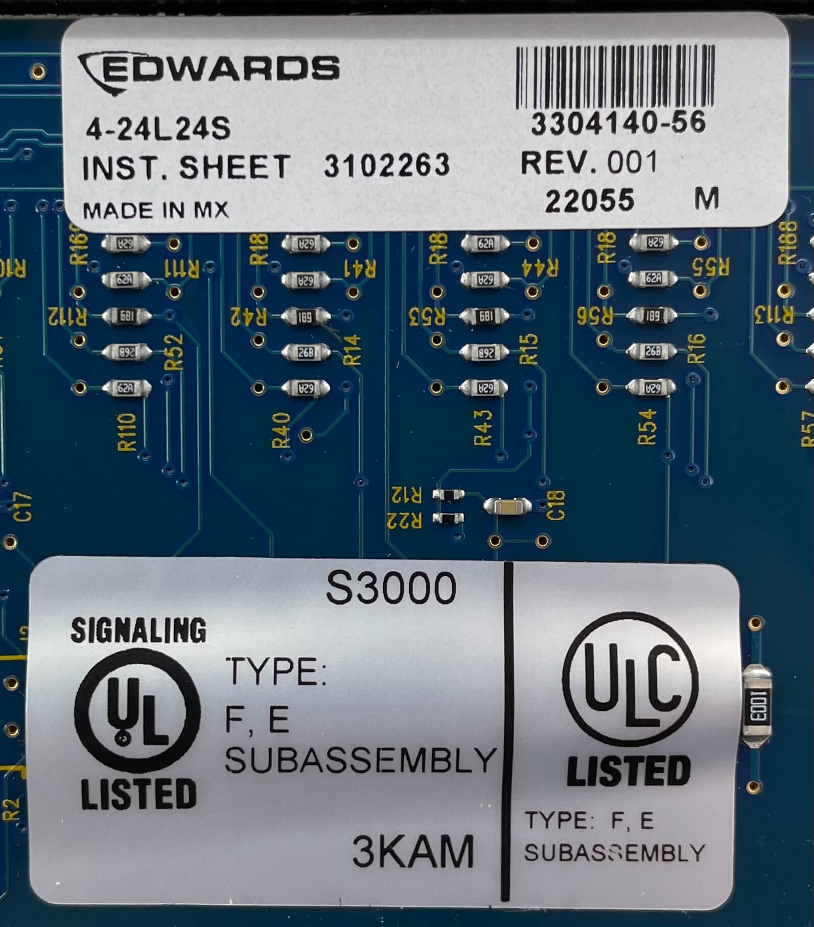 Edwards 4-24L24S modules from JEM Systems Canada, showing close-up of components and branding on the industrial modules.