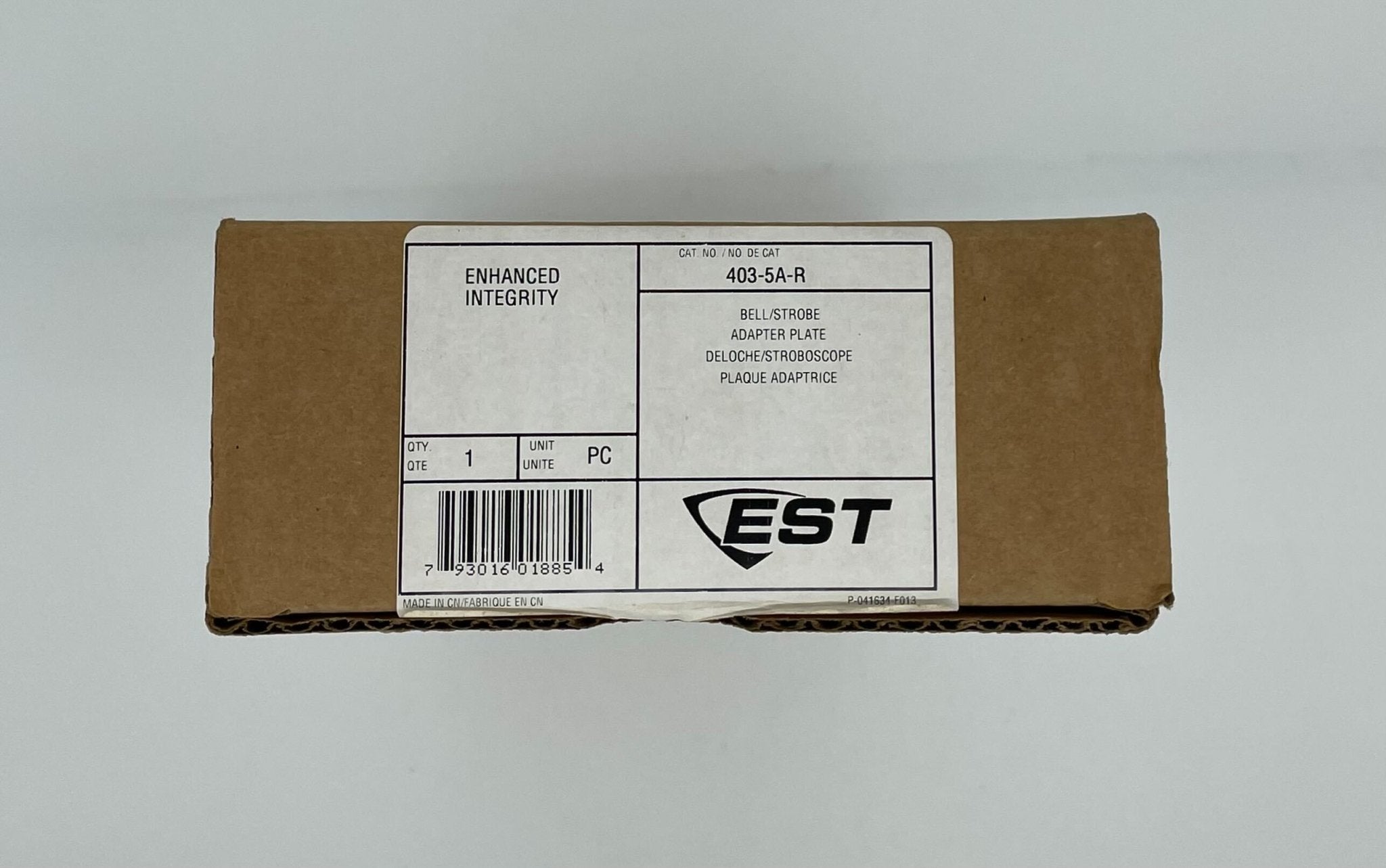 Edwards 403-5A-R strobe light with red lens and mounting bracket, designed for industrial signaling and safety applications.
