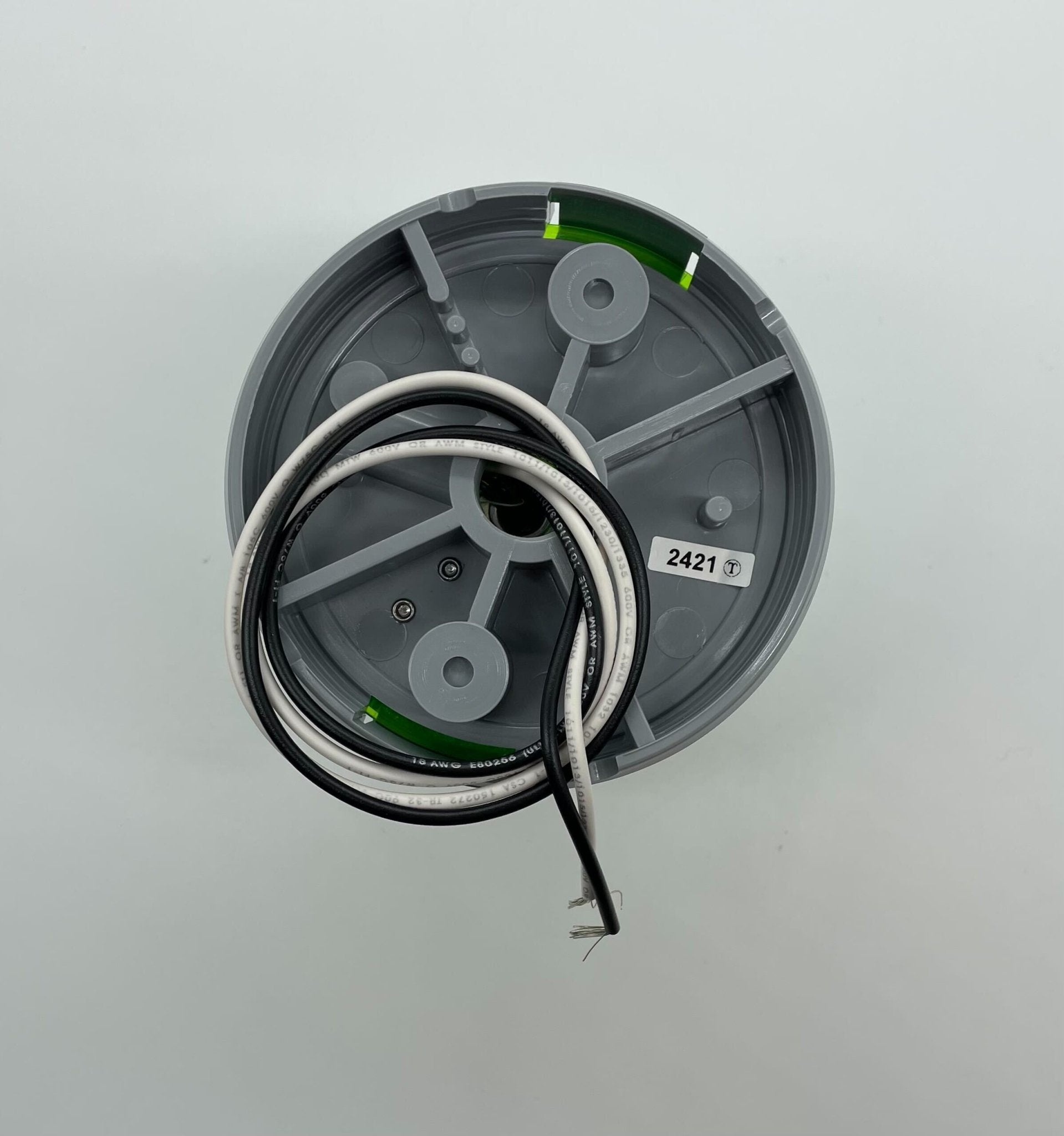 Edwards 48SING-N5-25WH beacon with a white lens and mounting base, used for signaling and safety applications.