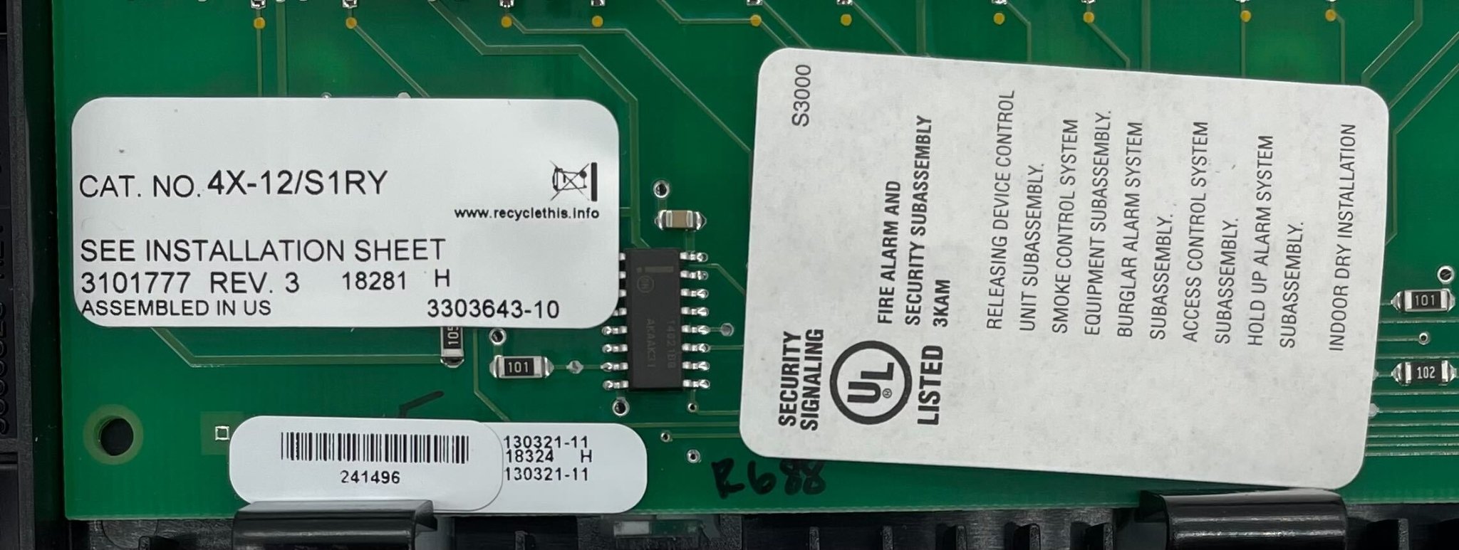 Edwards 4X-12/S1RY modules by Edwards, shown in a clean, professional image with electronic components and connections