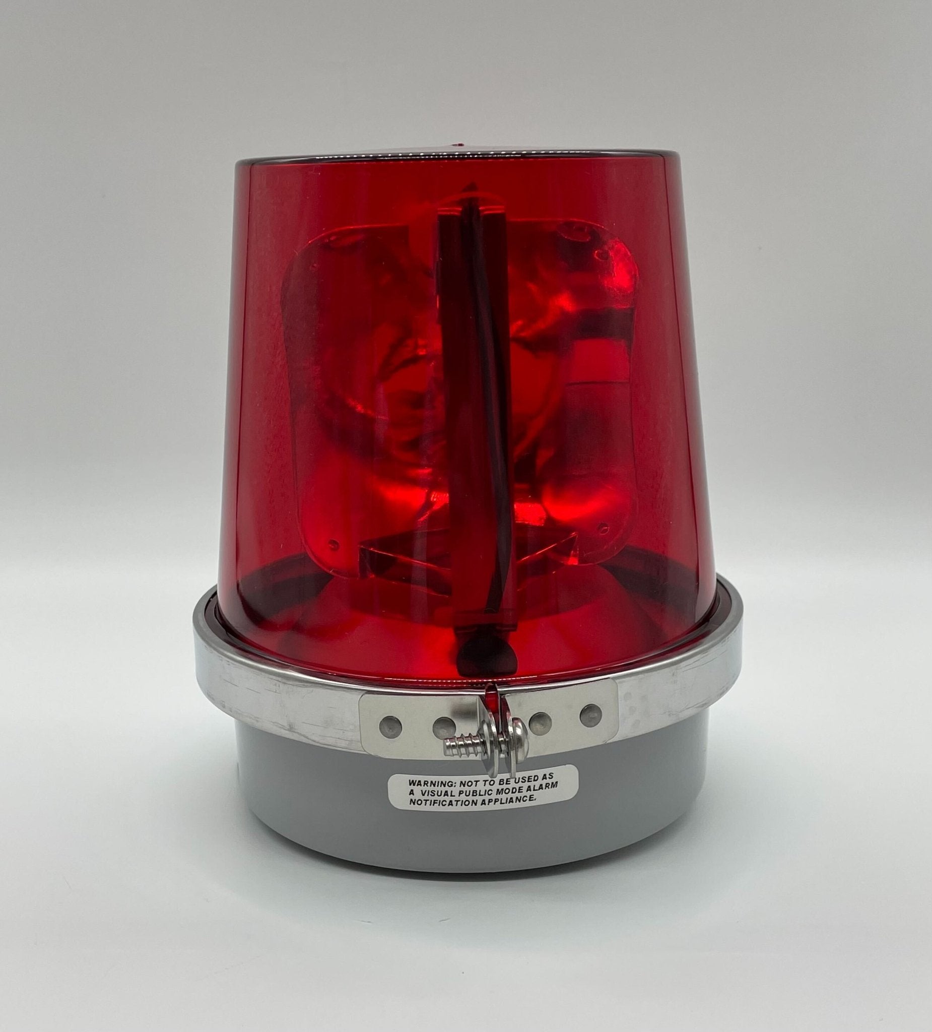 Edwards 52R-N5-40WH beacon with white lens and multiple mounting options, designed for warning and signaling applications.