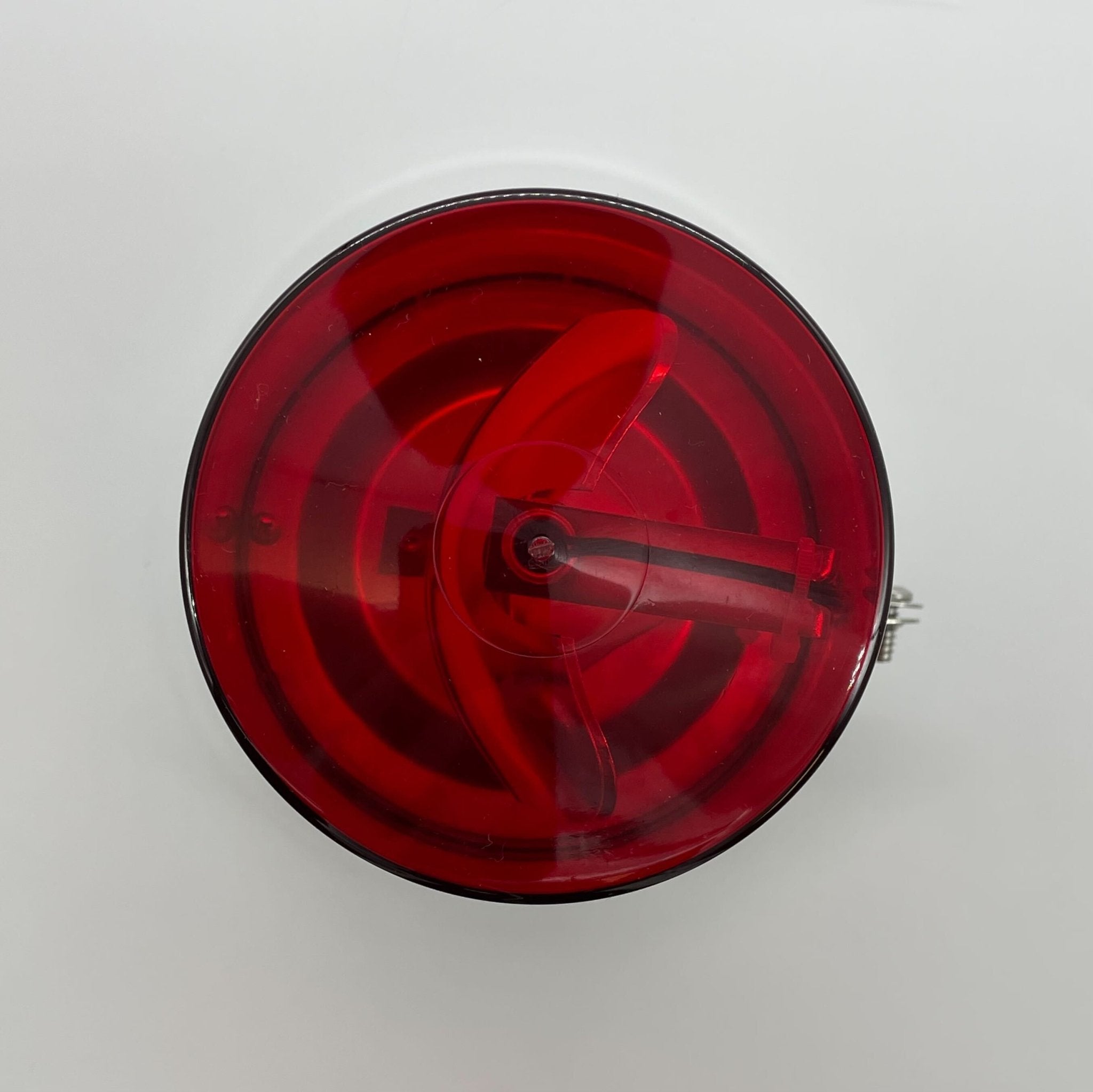Edwards 52R-N5-40WH beacon with white light, mounted on a wall, showcasing its industrial warning signal design.