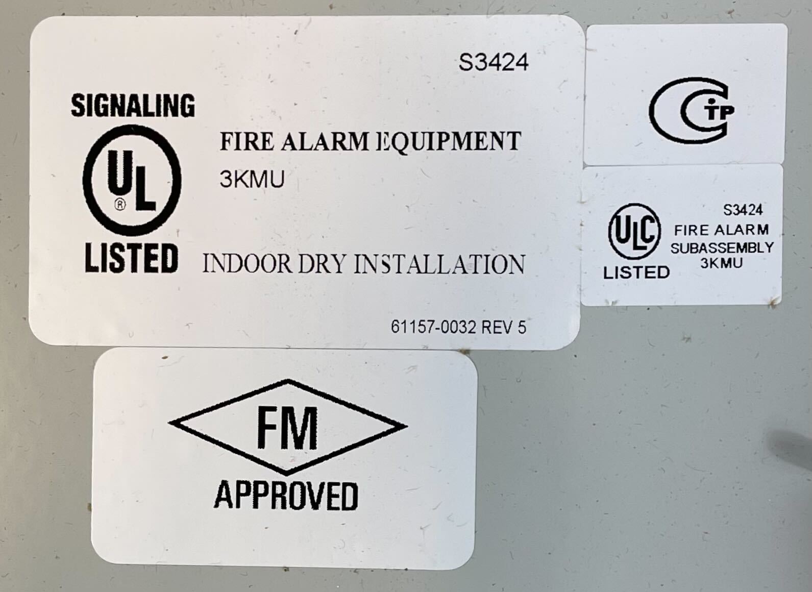 Edwards 6ANN/B-S annunciator panel with multiple indicator lights and control buttons, used for building alarm systems.