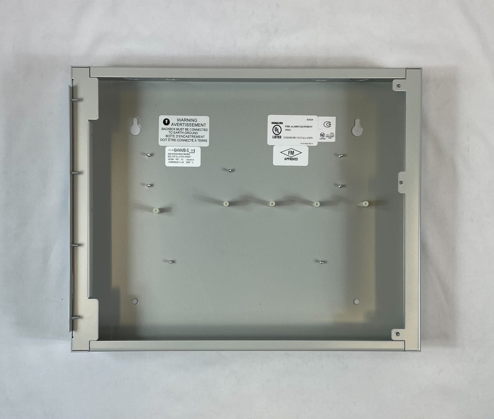 Edwards 6ANN/B-S annunciator panel with multiple indicator lights on a white background.
