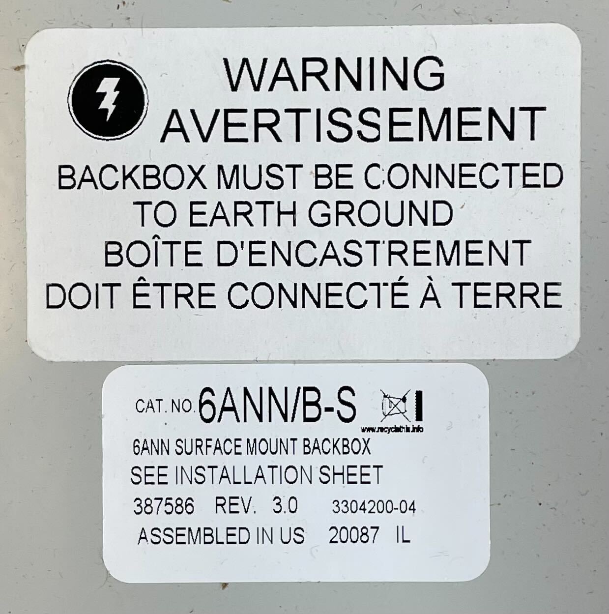 Edwards 6ANN/B-S annunciator panel with multiple indicator lights, mounted on a white background.
