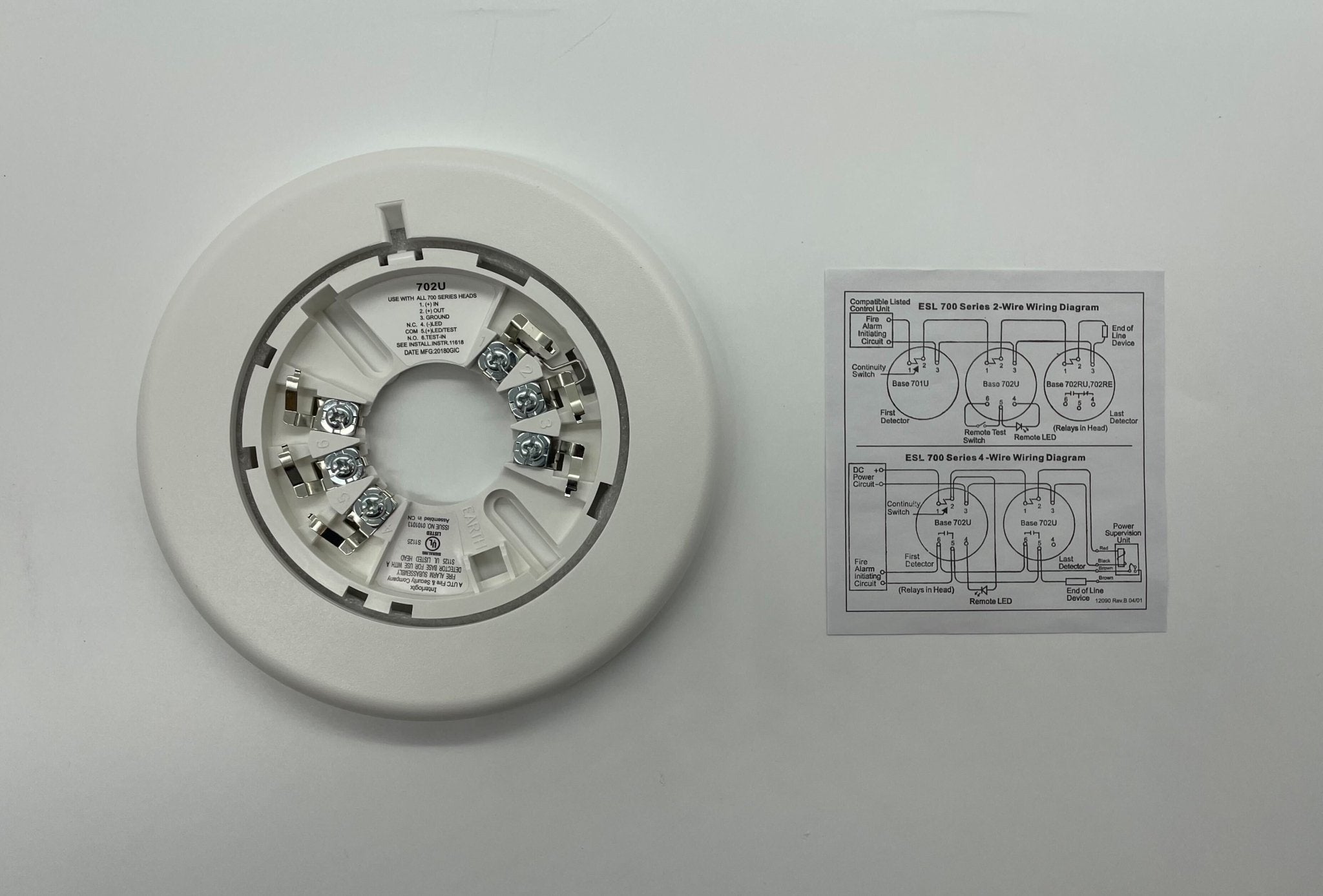 Edwards 702U Jem Systems Canada alarm control panel with digital display and control buttons on a white background