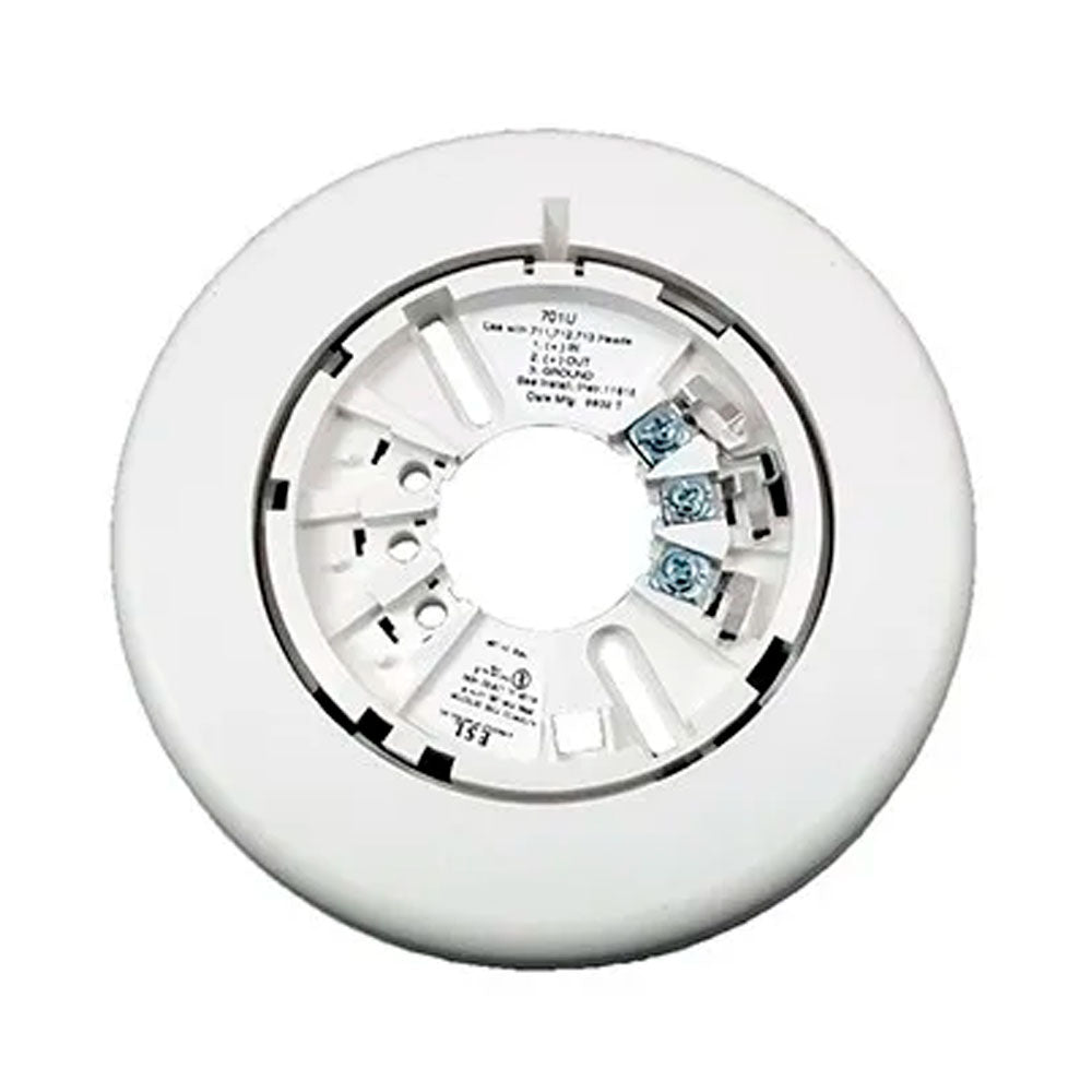Edwards 702U Jem Systems Canada fire alarm control panel with digital display and control buttons.