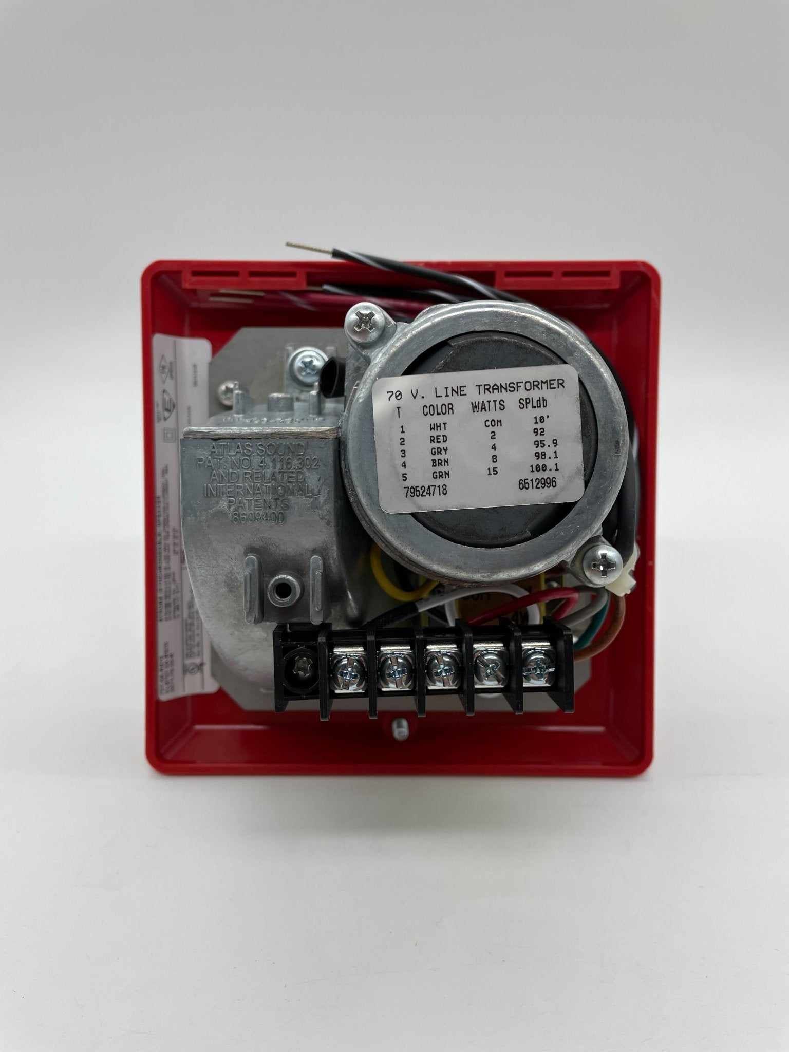 Edwards 757-3A-RS70 speaker strobe alarm with bright flashing light and sound, mounted on wall for fire safety alert.