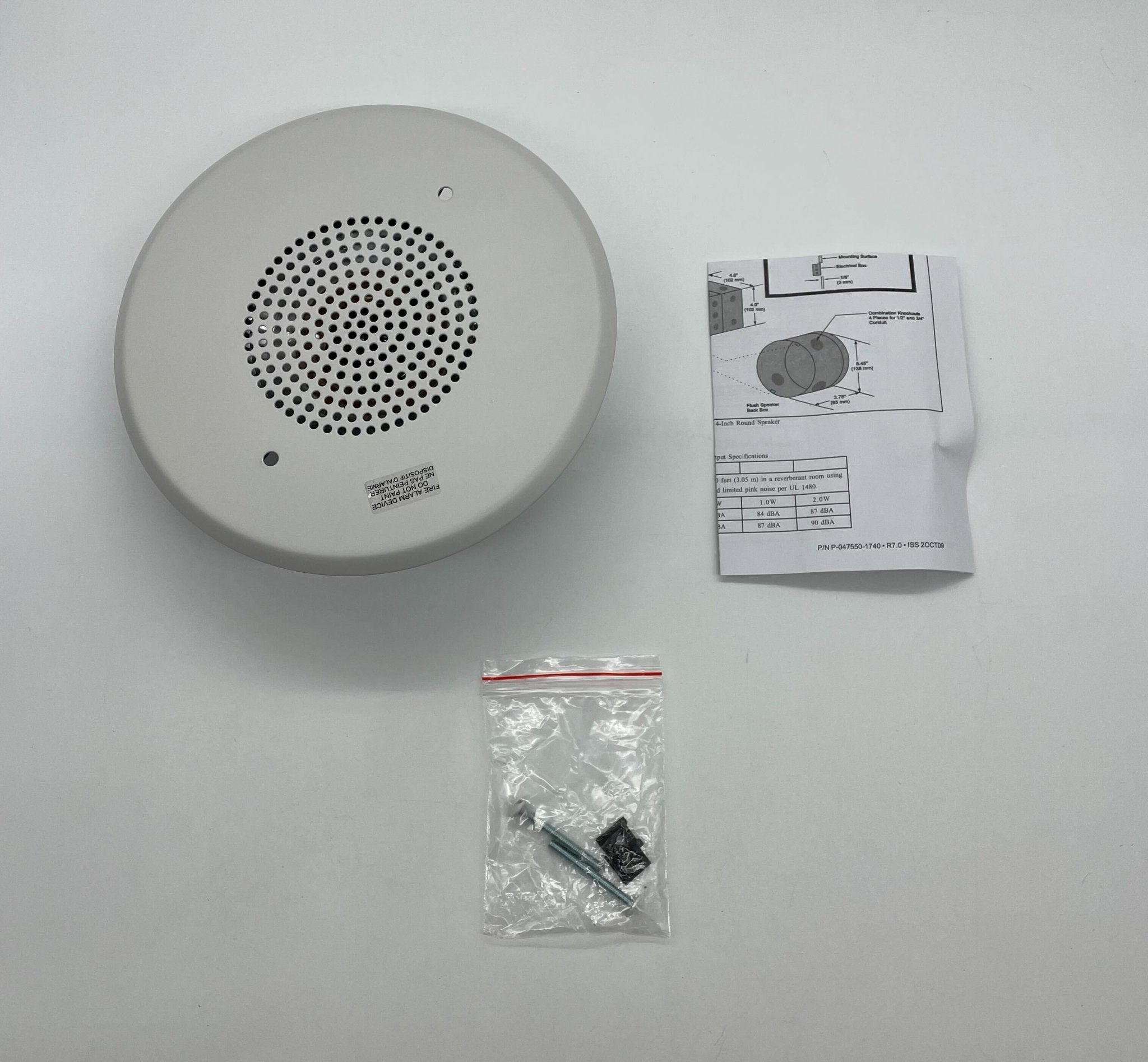 Edwards 964-1A-4RW speaker with black enclosure and mounting brackets, designed for professional audio applications