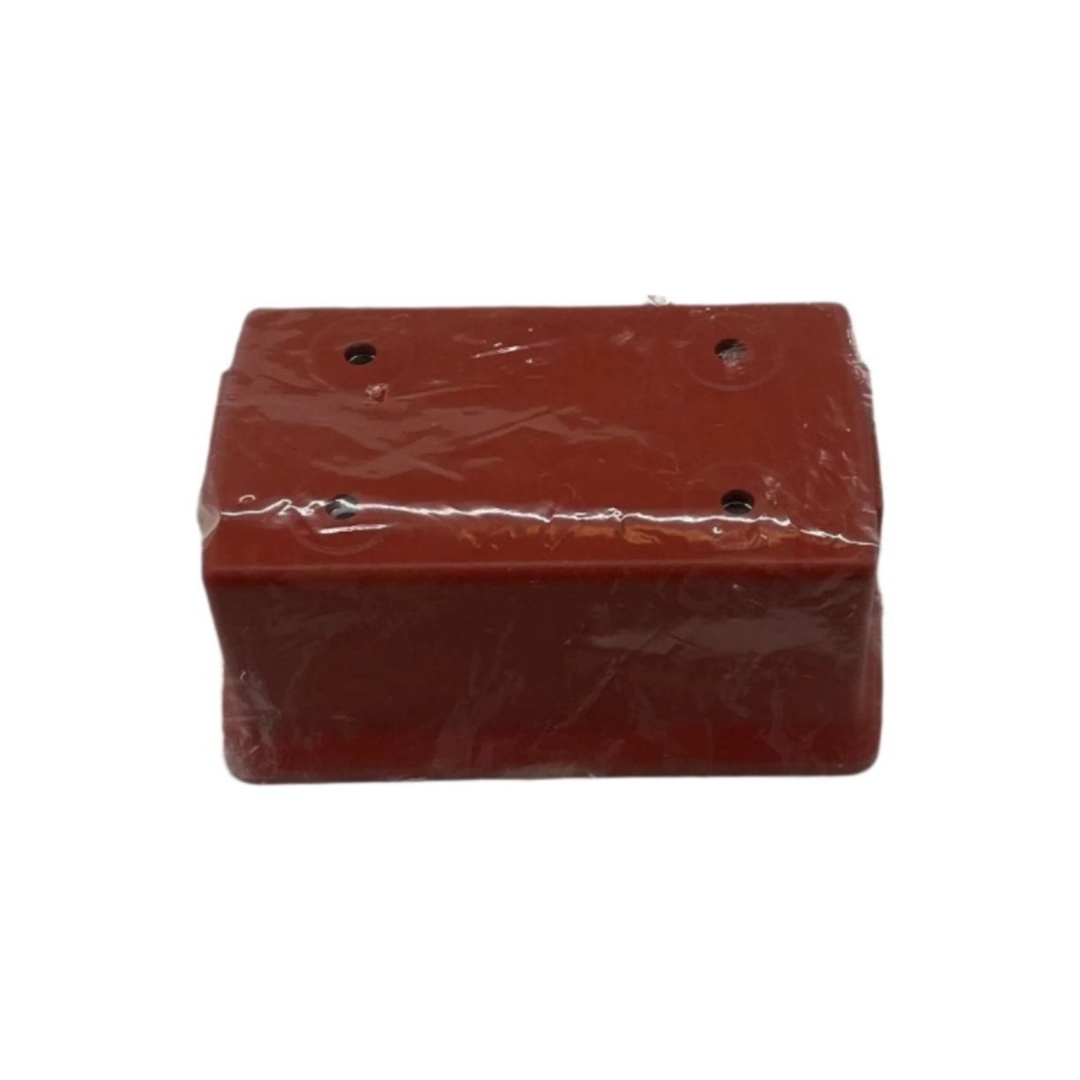 Edwards GL1RN-BB1G backbox mounted on a wall, metal enclosure for fire alarm system wiring, branded Edwards.