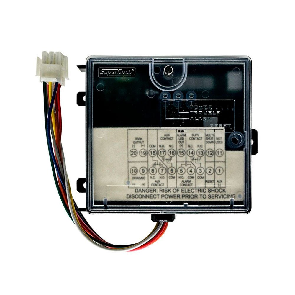Edwards TSD-CJ-C01 fire alarm sensor with ULC-znac certification, mounted on a wall in a building safety system.