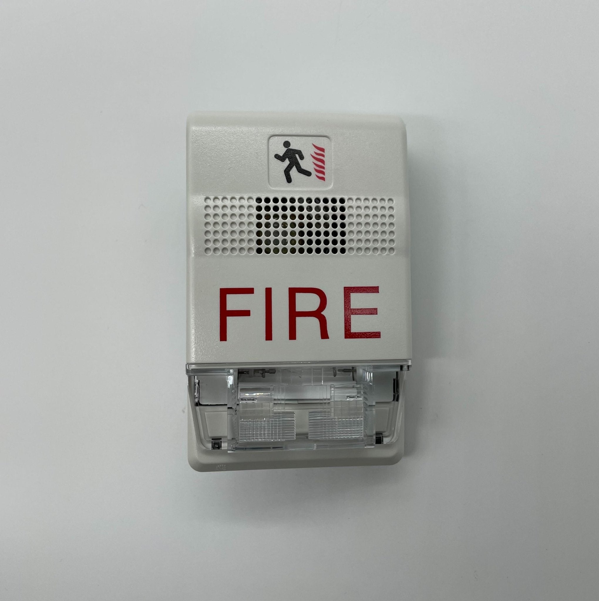 Edwards EG1F-CVM strobe light with Jem Systems Canada branding, mounted on equipment for visual alarm signaling.