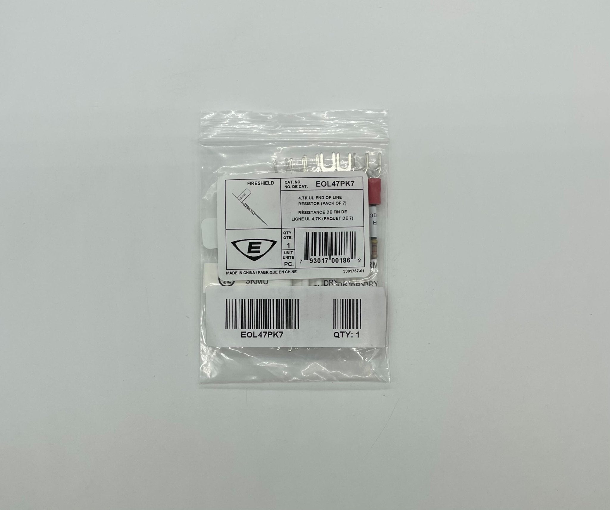Edwards EOL47PK7 EOL resistors shown in a close-up image, featuring small electronic components on a circuit board.