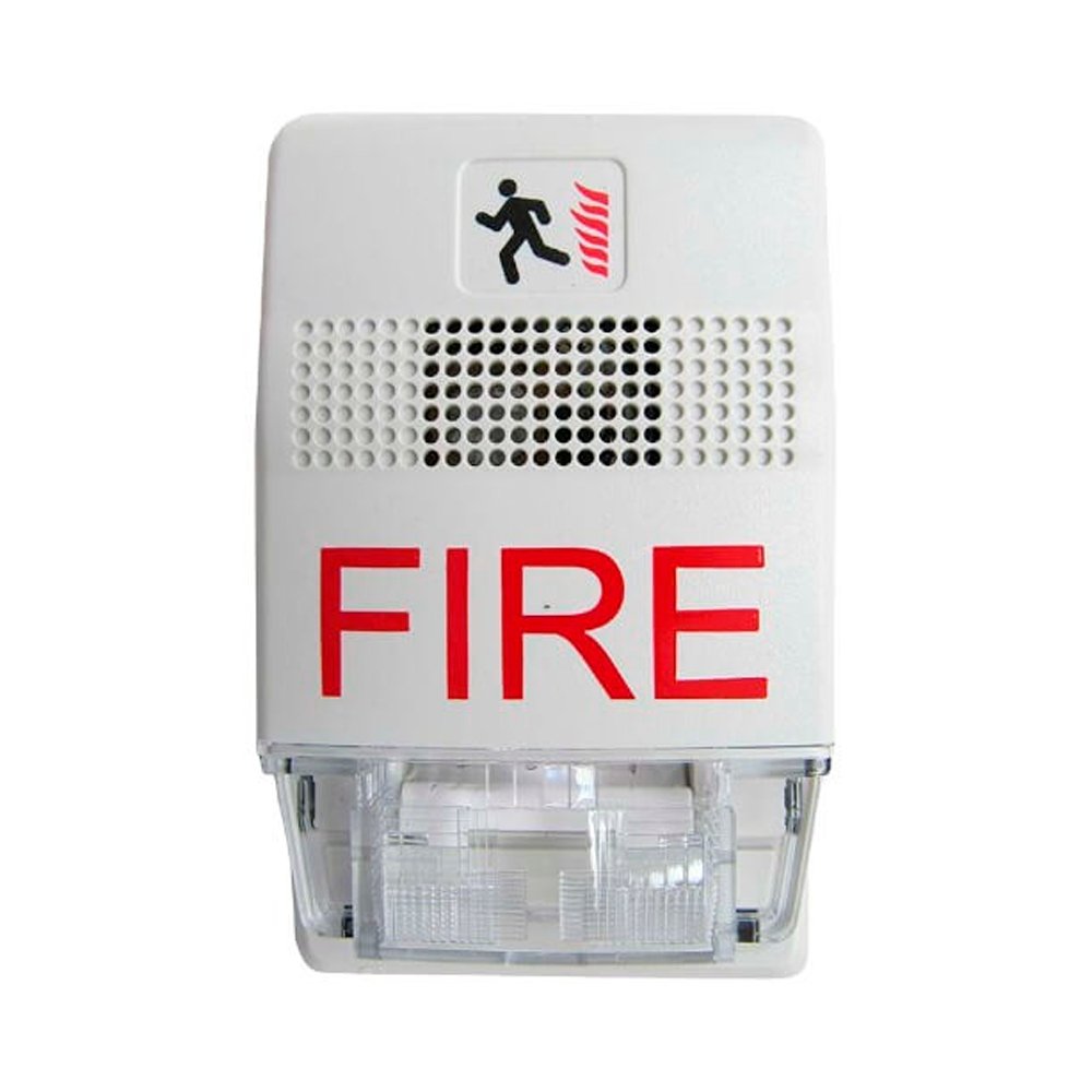 Edwards G1F-CVM strobe light with Jem Systems Canada branding, showing the compact, industrial design and control panel.