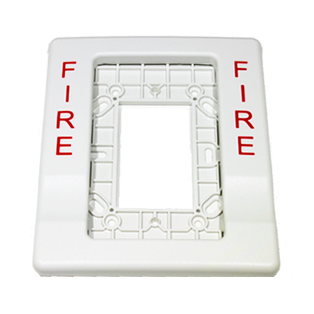 Edwards G1T-FIRE fire alarm with digital display and sensor, mounted on wall, designed for building safety.
