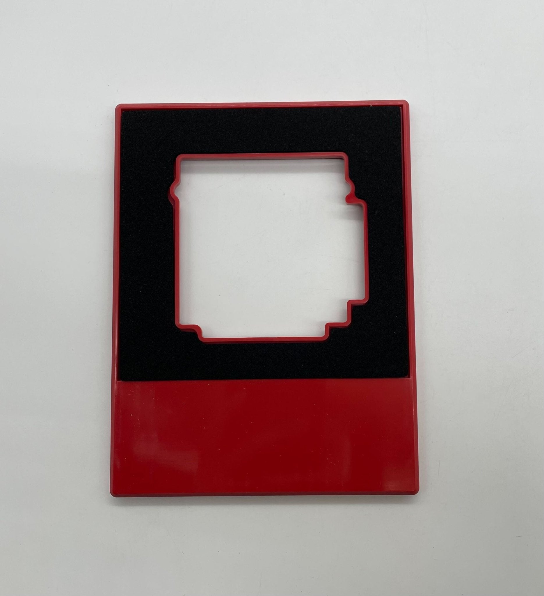 Edwards G4LFRF-HVM horn strobe alarm device mounted on wall, featuring a red horn and clear strobe light for emergency alerting.