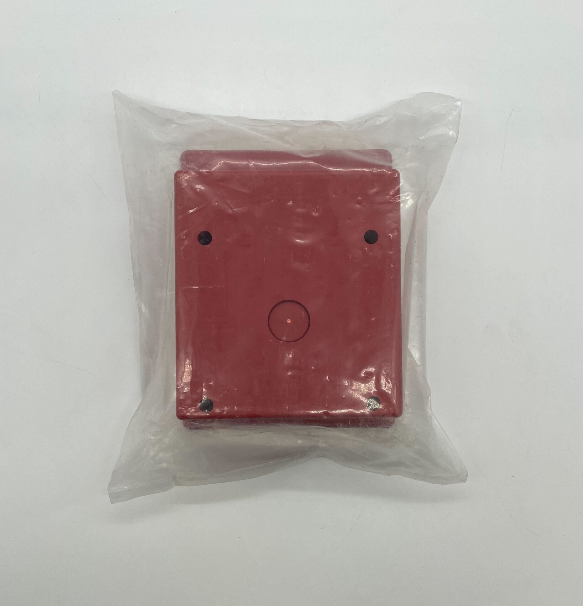 Edwards G4RB surface box for electrical installations, shown in a close-up view with mounting features and brand labeling.